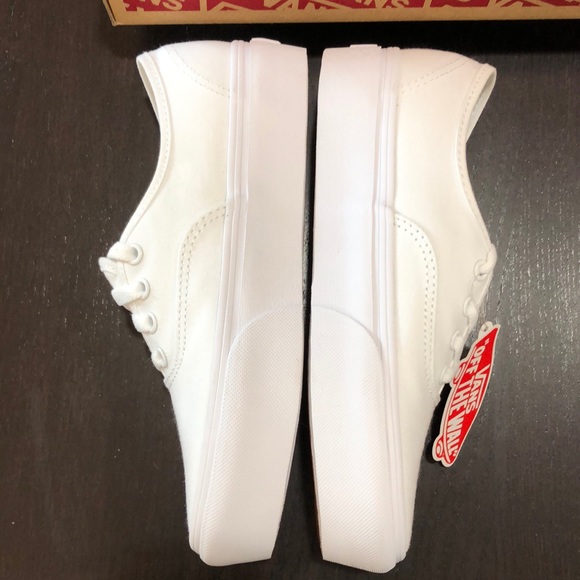 Vans Authentic Platform Mono White - Picture 7 of 8
